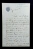 MEILHAC Henri - Lettre autographe sign&eacute;e &agrave; Albert Delpit, 5 f&eacute;vrier 1891. Henri Meilhac