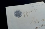 MEILHAC Henri - Lettre autographe sign&eacute;e &agrave; Albert Delpit, 5 f&eacute;vrier 1891. Henri Meilhac