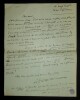 DAUDET L&eacute;on - LETTRE AUTOGRAPHE SIGN&Eacute;E 1931 BRUXELLES LES RYTHMES DE L'HOMME. L&eacute;on Daudet