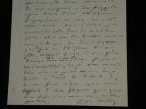 Victorien Sardou, Lettre autographe sign&eacute;e - Attaque d'apoplexie. Victorien Sardou