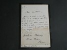 D&eacute;sir&eacute; BANCEL - LETTRE AUTOGRAPHE SIGN&Eacute;E &Agrave; Madame BLANDY. D&eacute;sir&eacute; BANCEL