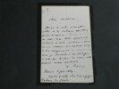 D&eacute;sir&eacute; BANCEL - LETTRE AUTOGRAPHE SIGN&Eacute;E &Agrave; Madame BLANDY. D&eacute;sir&eacute; BANCEL