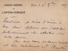 Jules Danb&eacute; - Carte de correspondance autographe sign&eacute;e - 1883. Jules Danb&eacute;