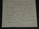 Enrique Jos&eacute; VARONA - Lettre autographe sign&eacute;e - Politique Cuba - Foch - 1929. Enrique Jos&eacute; Varona