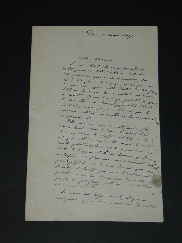 Charles Gide - Tr&egrave;s belle lettre autographe sign&eacute;e 4 pages 1917 Paris. Charles GIDE
