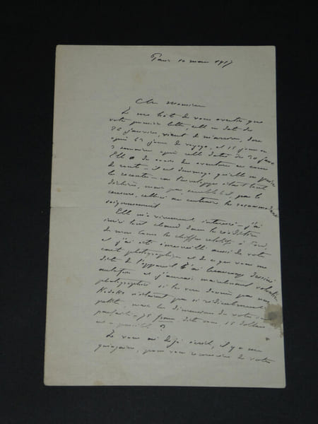 Charles Gide - Tr&egrave;s belle lettre autographe sign&eacute;e 4 pages 1917 Paris. Charles GIDE