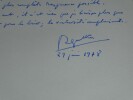 Roger IKOR Pens&eacute;e autographe sign&eacute;e de 1978 "actuellement ma v&eacute;rit&eacute;" 1 page. Roger IKOR