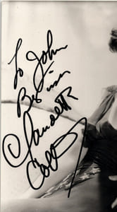 Claudette COLBERT, actrice - PHOTOGRAPHIE DÉDICACÉE ET SIGNÉE à la main