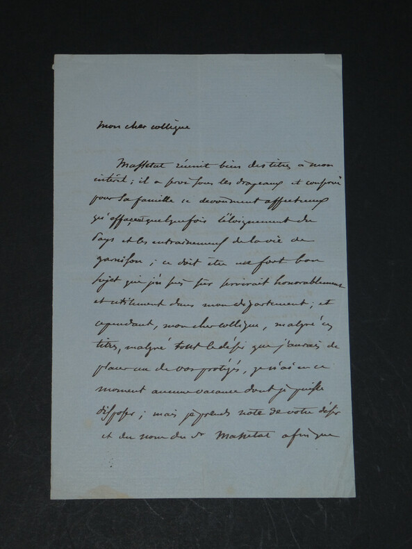 &Eacute;douard DROUYN de LHUYS - Lettre autographe sign&eacute;e - 1854. &Eacute;douard Drouyn de Lhuys