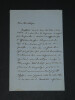 &Eacute;douard DROUYN de LHUYS - Lettre autographe sign&eacute;e - 1854. &Eacute;douard Drouyn de Lhuys