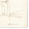 Dessin au crayon, Montmartre Paris, par E. Phelipeau, ann&eacute;es 20. E. Phelipeau