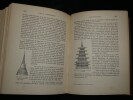 Dessin original sign&eacute; - Stupa siamois Phra Chedi & Pagode H&ocirc;-ryouzi. Louis Henri Laffill&eacute;e