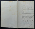 LETTRE AUTOGRAPHE SIGN&Eacute;E. Ernest COQUELIN dit COQUELIN CADET