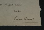 Pierre BENOIT - Lettre autographe sign&eacute;e - 1931. Pierre Benoit