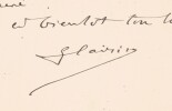 Georges Clairin - Carte lettre autographe sign&eacute;e - "4 dessins qui vont m'amuser". Georges Clairin