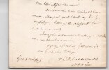 Louis-Jacques-Maurice de Bonald - Lettre autographe sign&eacute;e - Lyon 1845. Louis-Jacques-Maurice de Bonald