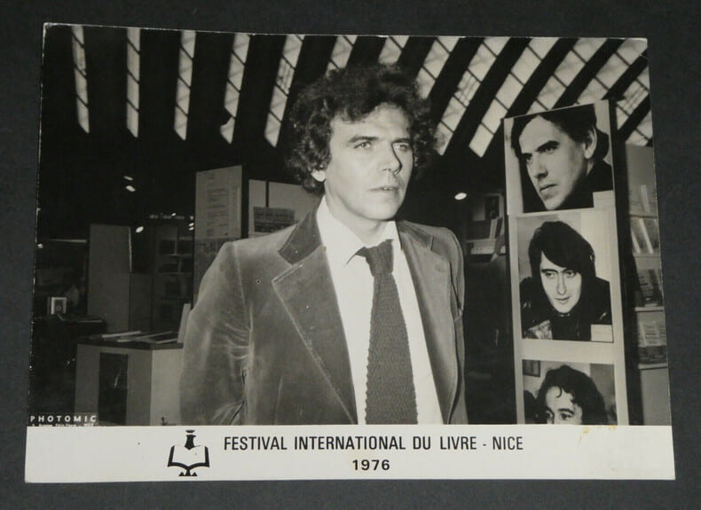 Jean-Edern HALLIER - Photographie Festival international du livre 23,9 x 18 cm. Jean-Edern HALLIER