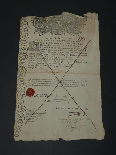 Louis-Jean-Marie de Bourbon - Pi&egrave;ce en partie autographe sign&eacute;e - 1784. Louis-Jean-Marie de Bourbon