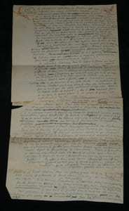 Ferdinand BAC - MANUSCRIT AUTOGRAPHE incomplet - "1815 après Watterloo" - 1 page