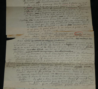Ferdinand BAC - MANUSCRIT AUTOGRAPHE incomplet - "1815 après Watterloo" - 1 page
