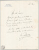 Gaston Palewski - Lettre autographe sign&eacute;e &agrave; Thierry Maulnier "candidature". Gaston Palewski