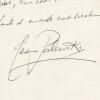 Gaston Palewski - Lettre autographe sign&eacute;e &agrave; Thierry Maulnier "candidature". Gaston Palewski