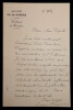 Charles DE FREYCINET - LETTRE AUTOGRAPHE SIGN&Eacute;E Minist&egrave;re de la guerre. Charles Louis Saulces DE FREYCINET
