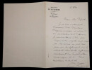 Charles DE FREYCINET - LETTRE AUTOGRAPHE SIGN&Eacute;E Minist&egrave;re de la guerre. Charles Louis Saulces DE FREYCINET