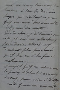 Athénaïs MICHELET née MIALARET, LETTRE AUTOGRAPHE SIGNÉE, mort de Jules MICHELET