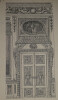 Dessin original sign&eacute; - Une porte du grand salon de l'h&ocirc;tel de Lauzun. Louis Henri Laffill&eacute;e