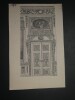 Dessin original sign&eacute; - Une porte du grand salon de l'h&ocirc;tel de Lauzun. Louis Henri Laffill&eacute;e