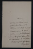 Jules MICHELET, Historien - LETTRE AUTOGRAPHE SIGN&Eacute;E. Jules MICHELET