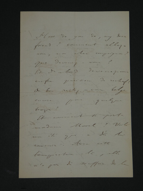 &Eacute;mile Deschanel, &Eacute;crivain - Lettre autographe sign&eacute;e, 4 pages, 1861. &Eacute;mile DESCHANEL
