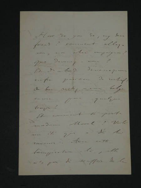 &Eacute;mile Deschanel, &Eacute;crivain - Lettre autographe sign&eacute;e, 4 pages, 1861. &Eacute;mile DESCHANEL