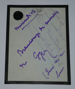 GYP, dramaturge - LETTRE AUTOGRAPHE SIGNÉE AVEC JOLI CACHET DE CIRE