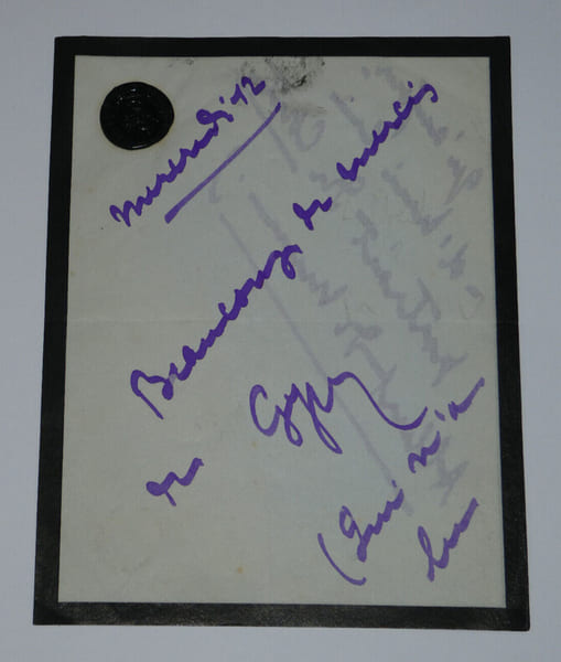 GYP, dramaturge - LETTRE AUTOGRAPHE SIGN&Eacute;E AVEC JOLI CACHET DE CIRE. GYP (Sibylle Riquetti de Mirabeau)