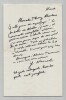 Gabriel Marcel - Lettre autographe sign&eacute;e &agrave; Thierry Maulnier. Gabriel Marcel