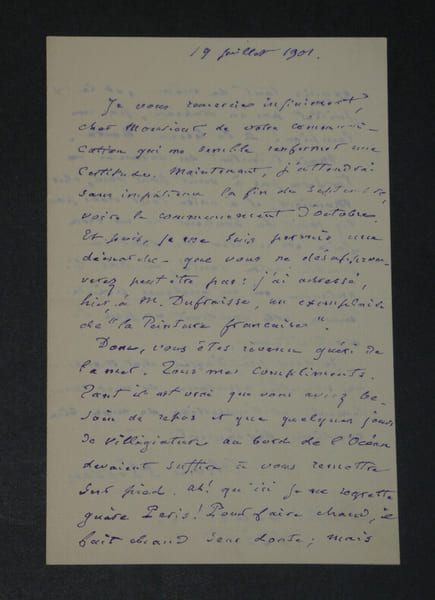 Charles Olivier Merson - LETTRE AUTOGRAPHE SIGN&Eacute;E - 2 pages - 1901. Charles-Olivier Merson
