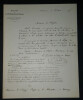 Joseph-Barth&eacute;l&eacute;my de RICARD - LETTRE AUTOGRAPHE SIGN&Eacute;E au pr&eacute;fet de la Meurthe. Joseph-Barth&eacute;l&eacute;my de RICARD