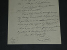 Louis ARTUS - LETTRE AUTOGRAPHE SIGN&Eacute;E &Agrave; LHOSTE "Travaillez beaucoup" 1934. Louis ARTUS
