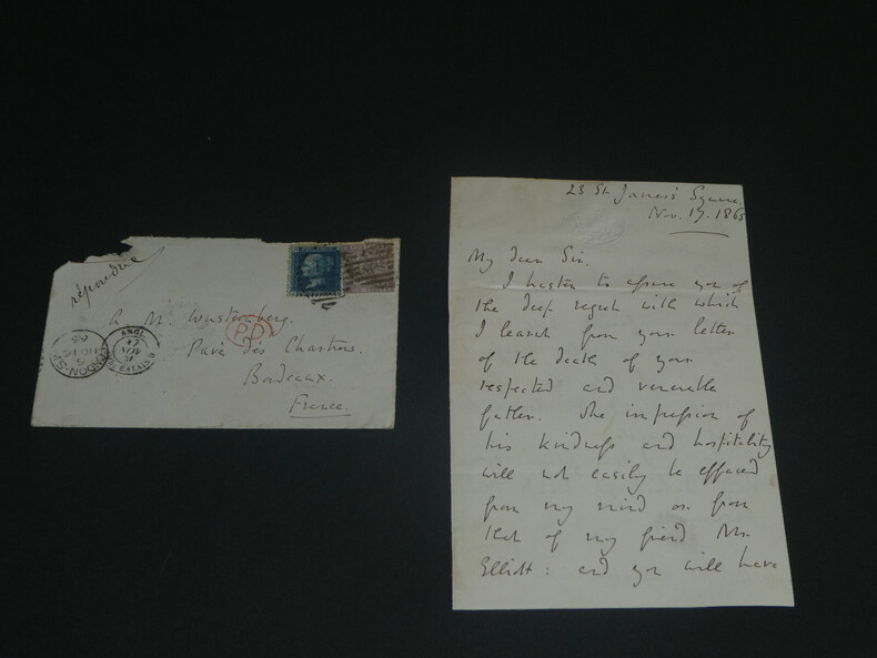 Edward Henry STANLEY, homme d'Etat - LETTRE AUTOGRAPHE SIGN&Eacute;E, 3 pages, 1865. Edward Henry STANLEY