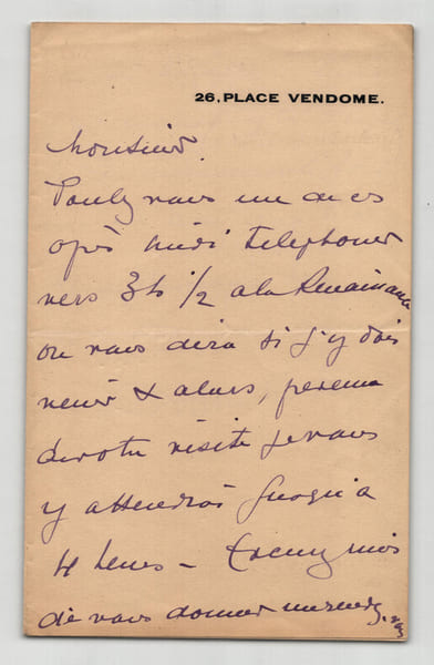 Lucien Guitry - Lettre autographe sign&eacute;e "un rendez-vous aussi bizarre" 2 pages. Lucien Guitry