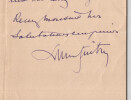 Lucien Guitry - Lettre autographe sign&eacute;e "un rendez-vous aussi bizarre" 2 pages. Lucien Guitry