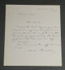 Andr&eacute; THEURIET - LETTRE AUTOGRAPHE SIGN&Eacute;E - 1895. Andr&eacute; THEURIET
