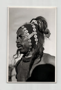 Photographie argentique Années 60 Portrait d'homme Antandroy Madagascar