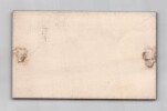 Alphonse Favre - Carte de visite autographe de remerciements. Alphonse Favre