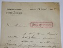 RUHLMANN Fran&ccedil;ois - LETTRE AUTOGRAPHE SIGN&Eacute;E, TH&Eacute;&Acirc;TRE OP&Eacute;RA COMIQUE, 1906. Fran&ccedil;ois RUHLMANN
