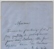 Emile Deschamps - Lettre autographe sign&eacute;e adress&eacute;e &agrave; une correspondante 4 pages. &Eacute;mile Deschamps