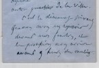 Emile Deschamps - Lettre autographe sign&eacute;e adress&eacute;e &agrave; une correspondante 4 pages. &Eacute;mile Deschamps
