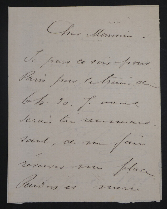Paola MARI&Eacute;, Artiste lyrique - LETTRE AUTOGRAPHE SIGN&Eacute;E. Paola MARI&Eacute;